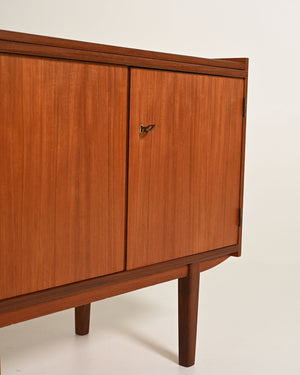 Sideboard scandinavo in teak con piano estraibile, anni '60