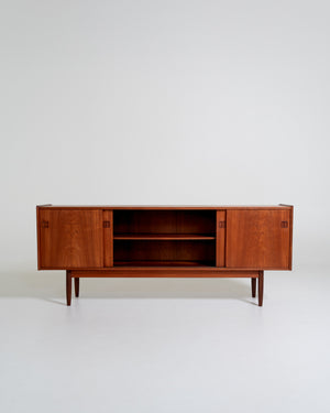 Sideboard in teak attribuito a Erik Brouer, Danimarca, anni ’50-’60
