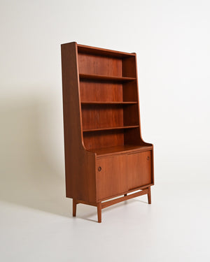 Libreria in teak di Johannes Sorth per Bornholms Møbelfabrik, anni '60