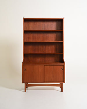 Libreria in teak di Johannes Sorth per Bornholms Møbelfabrik, anni '60