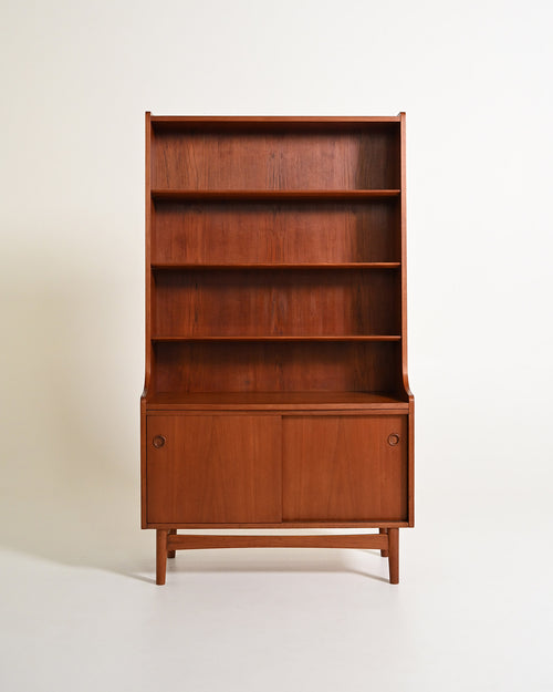 Libreria in teak di Johannes Sorth per Bornholms Møbelfabrik, anni '60