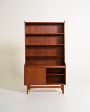 Libreria in teak di Johannes Sorth per Bornholms Møbelfabrik, anni '60