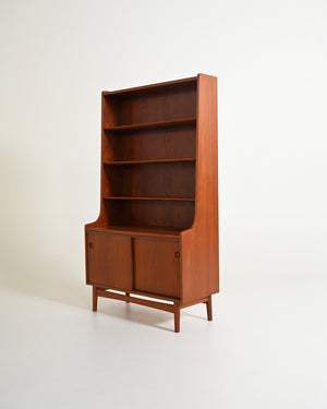 Libreria in teak di Johannes Sorth per Bornholms Møbelfabrik, anni '60