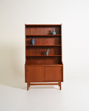 Libreria in teak di Johannes Sorth per Bornholms Møbelfabrik, anni '60