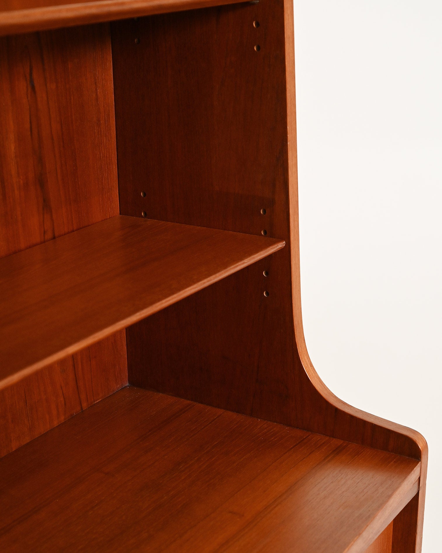 Libreria in teak di Johannes Sorth per Bornholms Møbelfabrik, anni '60