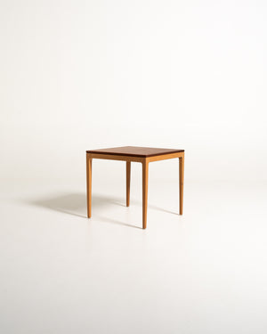 Tavolino Gemla in teak e rovere