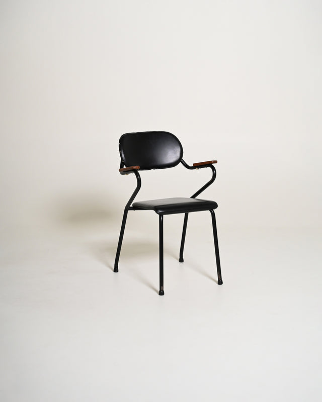 Sedia in teak di design scandinavo, anni '50