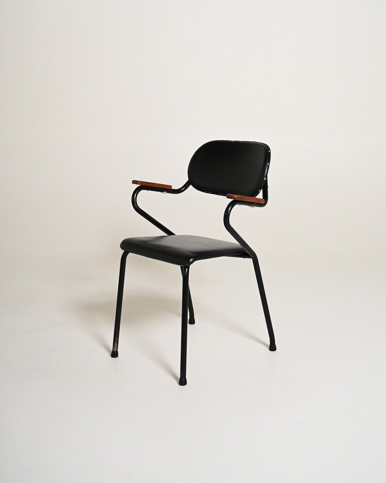 Sedia in teak di design scandinavo, anni '50