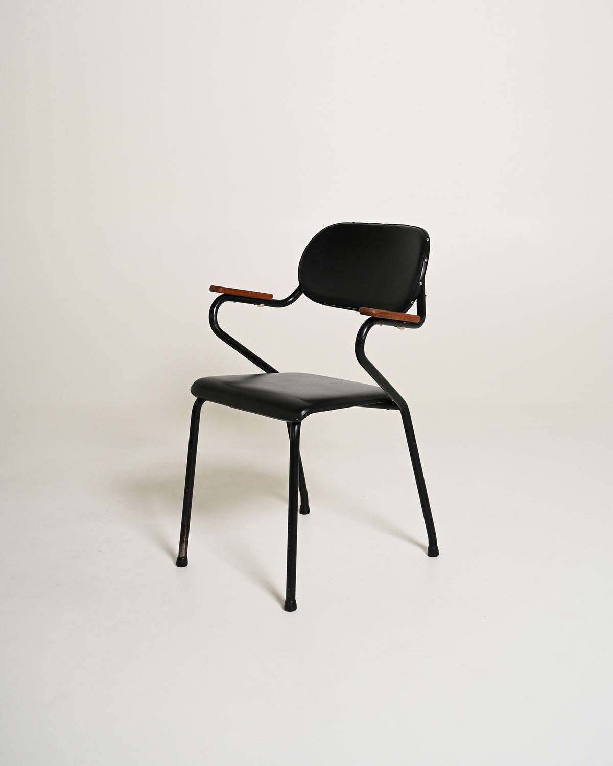 Sedia in teak di design scandinavo, anni '50