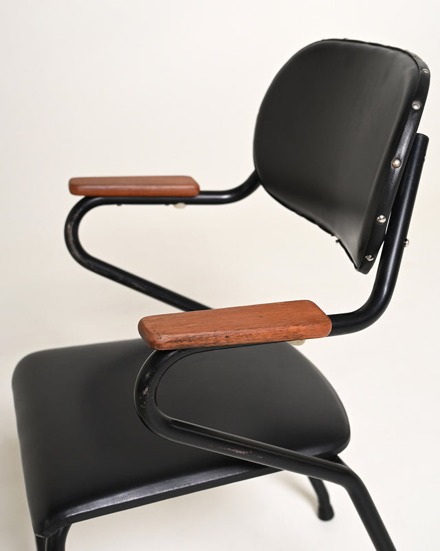 Sedia in teak di design scandinavo, anni '50
