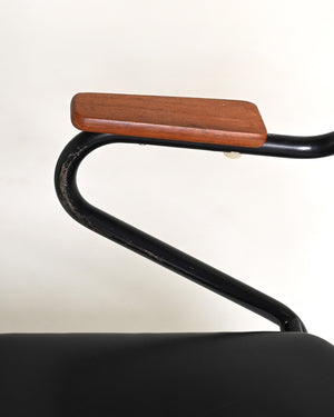 Sedia in teak di design scandinavo, anni '50