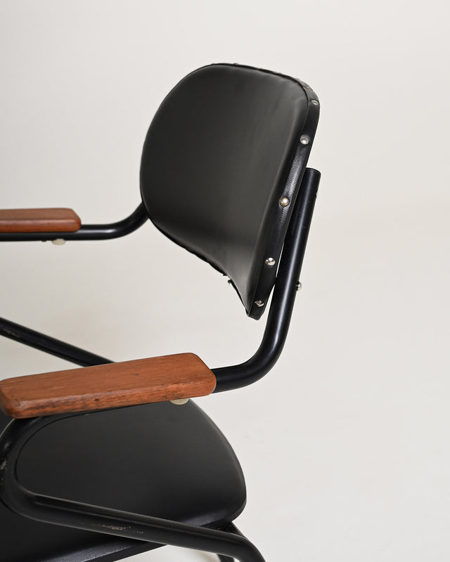 Sedia in teak di design scandinavo, anni '50