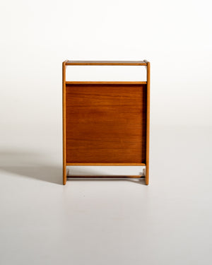 Comodino “Nikko” in teak e rovere di Yngvar Sandström per NK, Svezia, anni '60