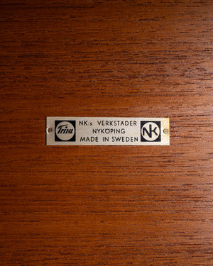 Comodino “Nikko” in teak e rovere di Yngvar Sandström per NK, Svezia, anni '60
