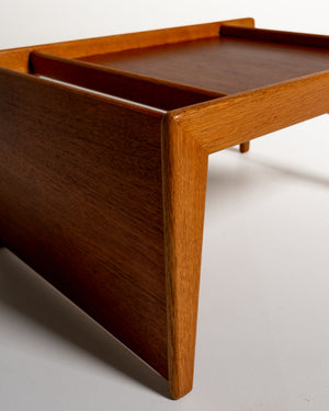 Comodino “Nikko” in teak e rovere di Yngvar Sandström per NK, Svezia, anni '60