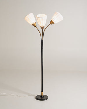 Lampada da terra svedese a tre luci, anni ’50