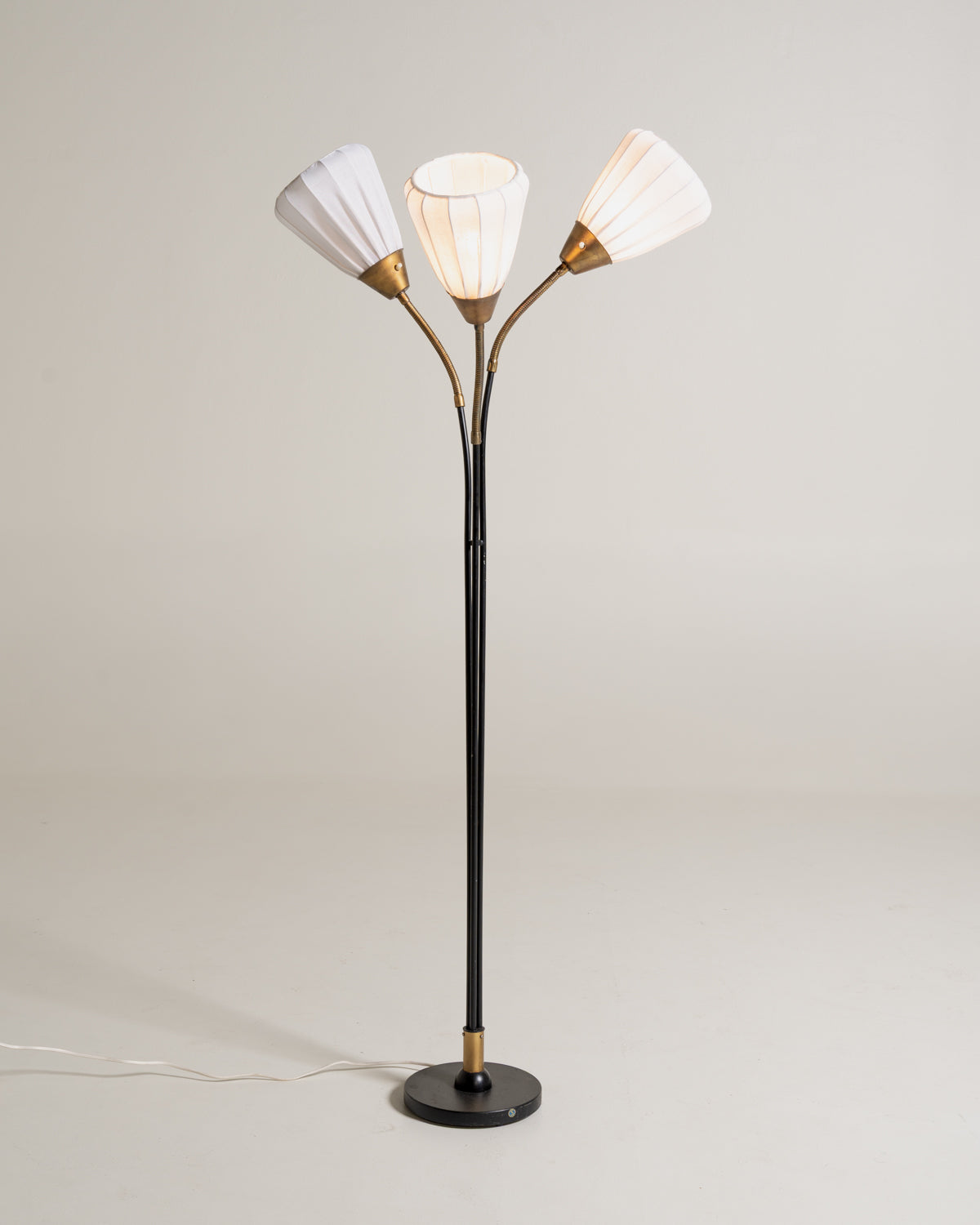 Lampada da terra svedese a tre luci, anni ’50