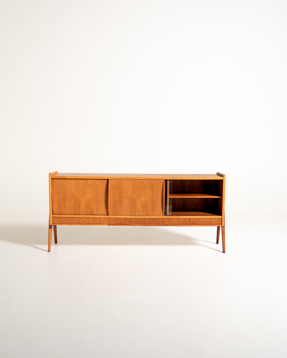 Sideboard in teak e rovere di Bengt Ruda, anni ’50/’60
