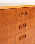 Sideboard scandinavo in teak e rovere, anni ’50/’60