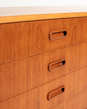Sideboard scandinavo in teak e rovere, anni ’50/’60