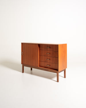 Sideboard scandinavo in teak, anni ’50/’60