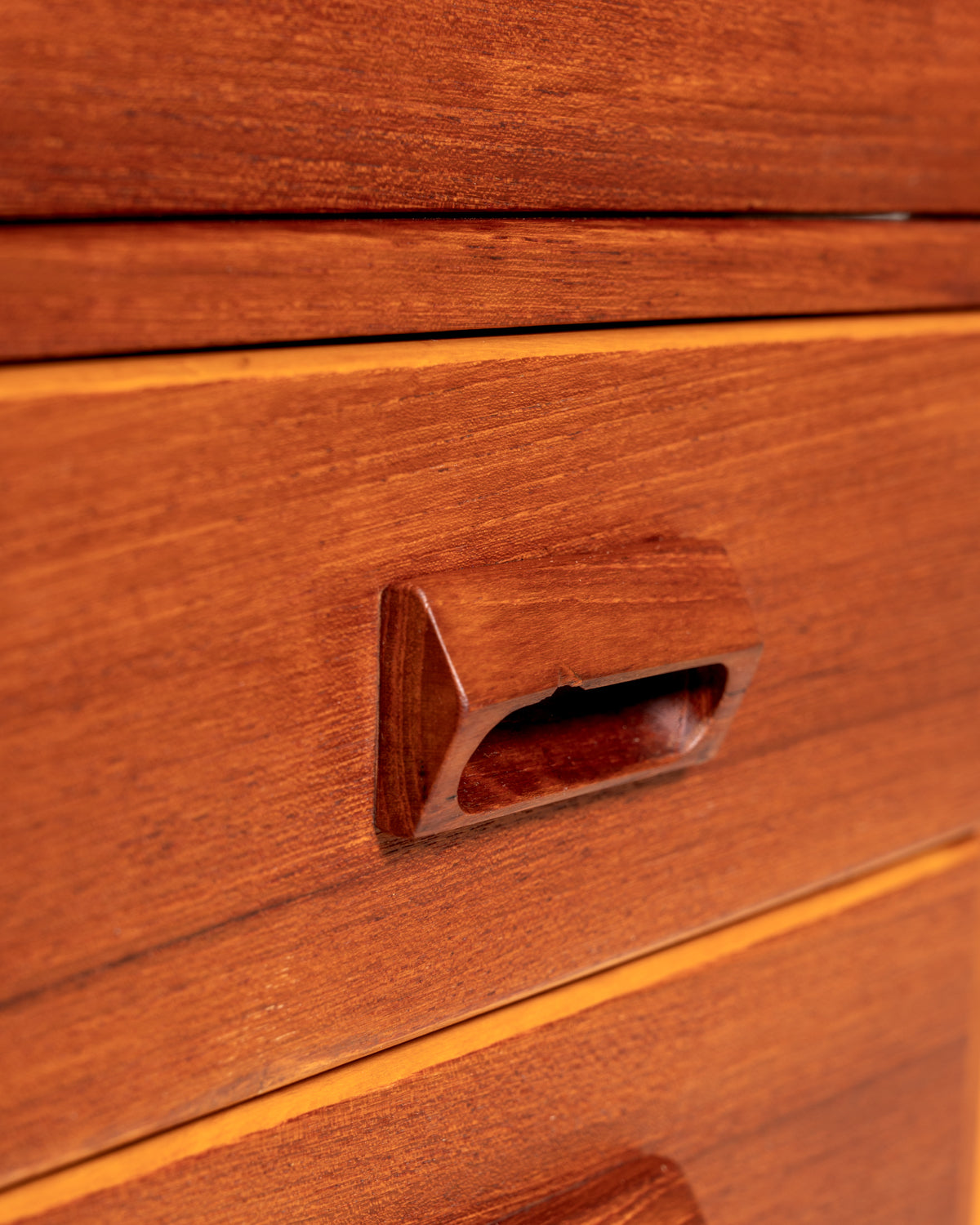 Scrivania scandinava in teak con allunga a ribalta, anni ’50/’60