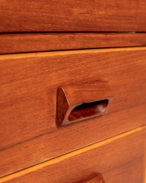 Scrivania scandinava in teak con allunga a ribalta, anni ’50/’60