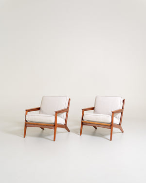 Coppia di poltrone di Arne Hovmand-Olsen, Danimarca, anni ’60
