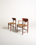 Otto sedie 316/317 di Hvidt & Mølgaard-Nielsen per Søborg, anni ’50/’60