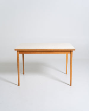 Tavolo da pranzo in laminato chiaro, Svezia, anni ’50-’60
