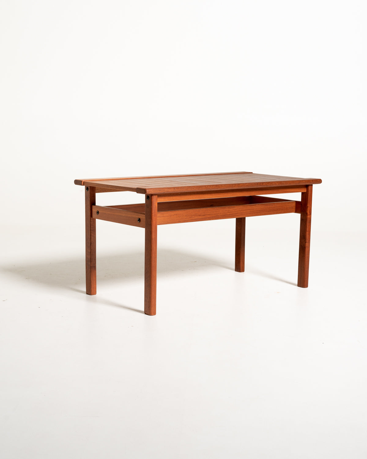 Panchetta scandinava a listelli in teak, anni ’60