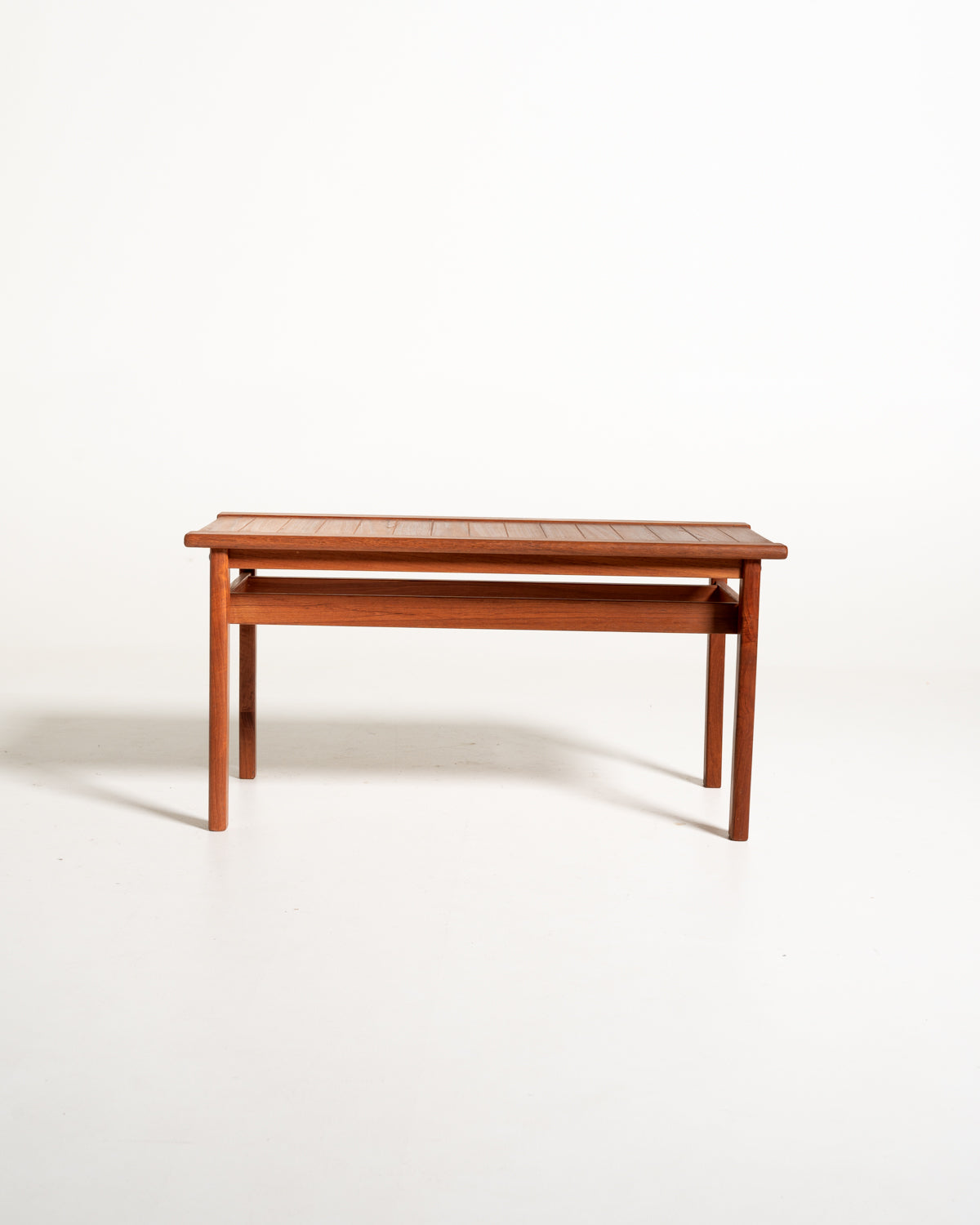 Panchetta scandinava a listelli in teak, anni ’60