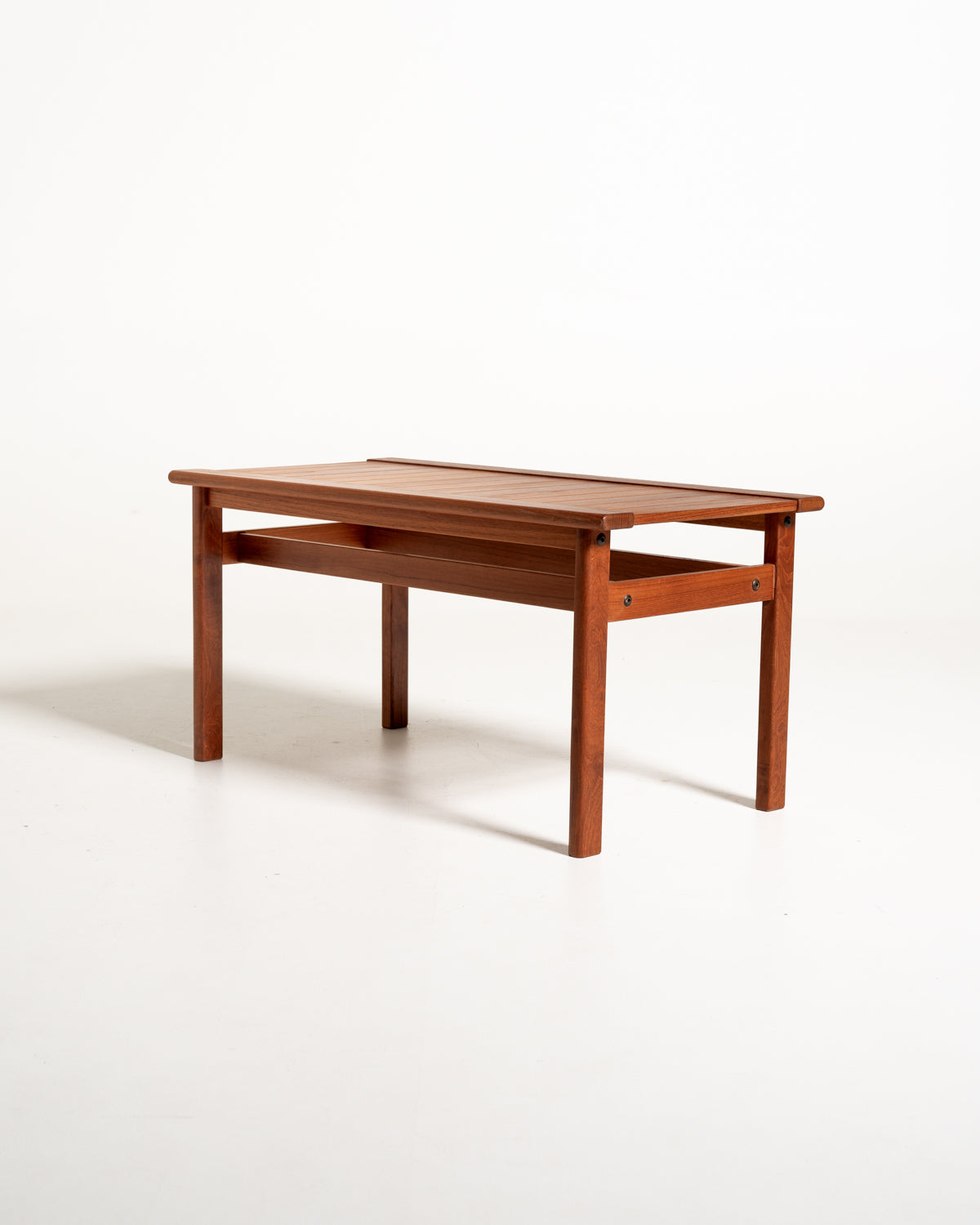 Panchetta scandinava a listelli in teak, anni ’60