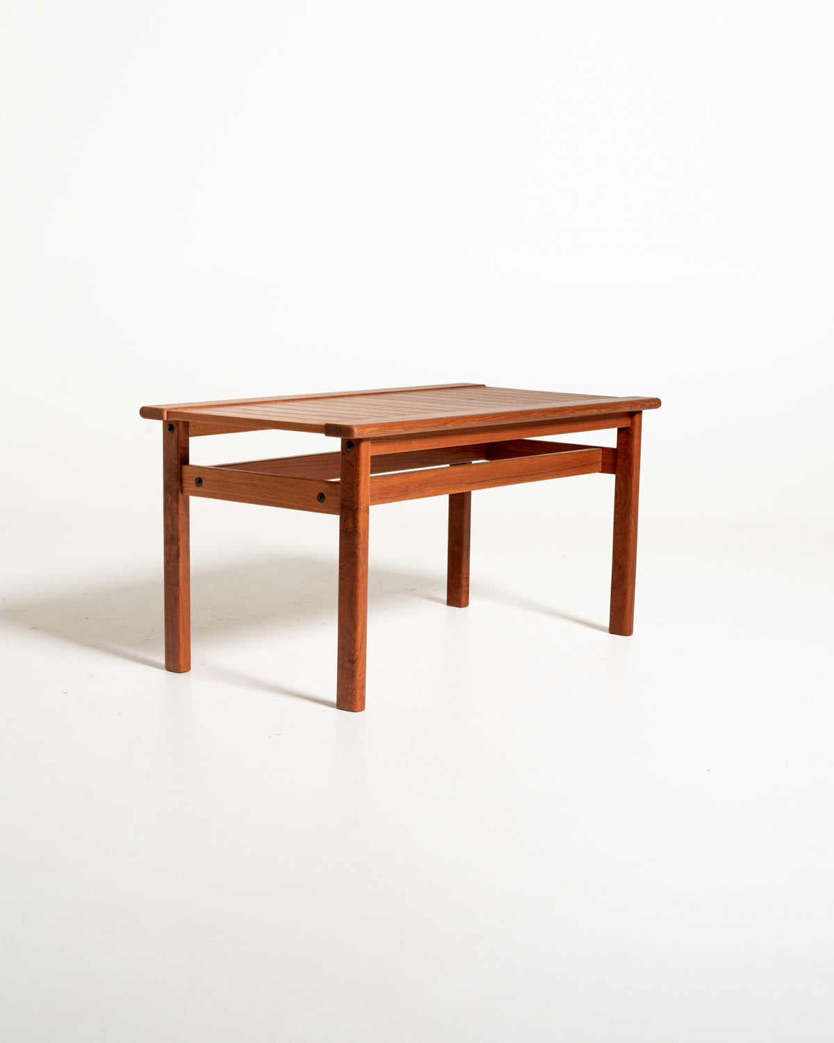 Panchetta scandinava a listelli in teak, anni ’60
