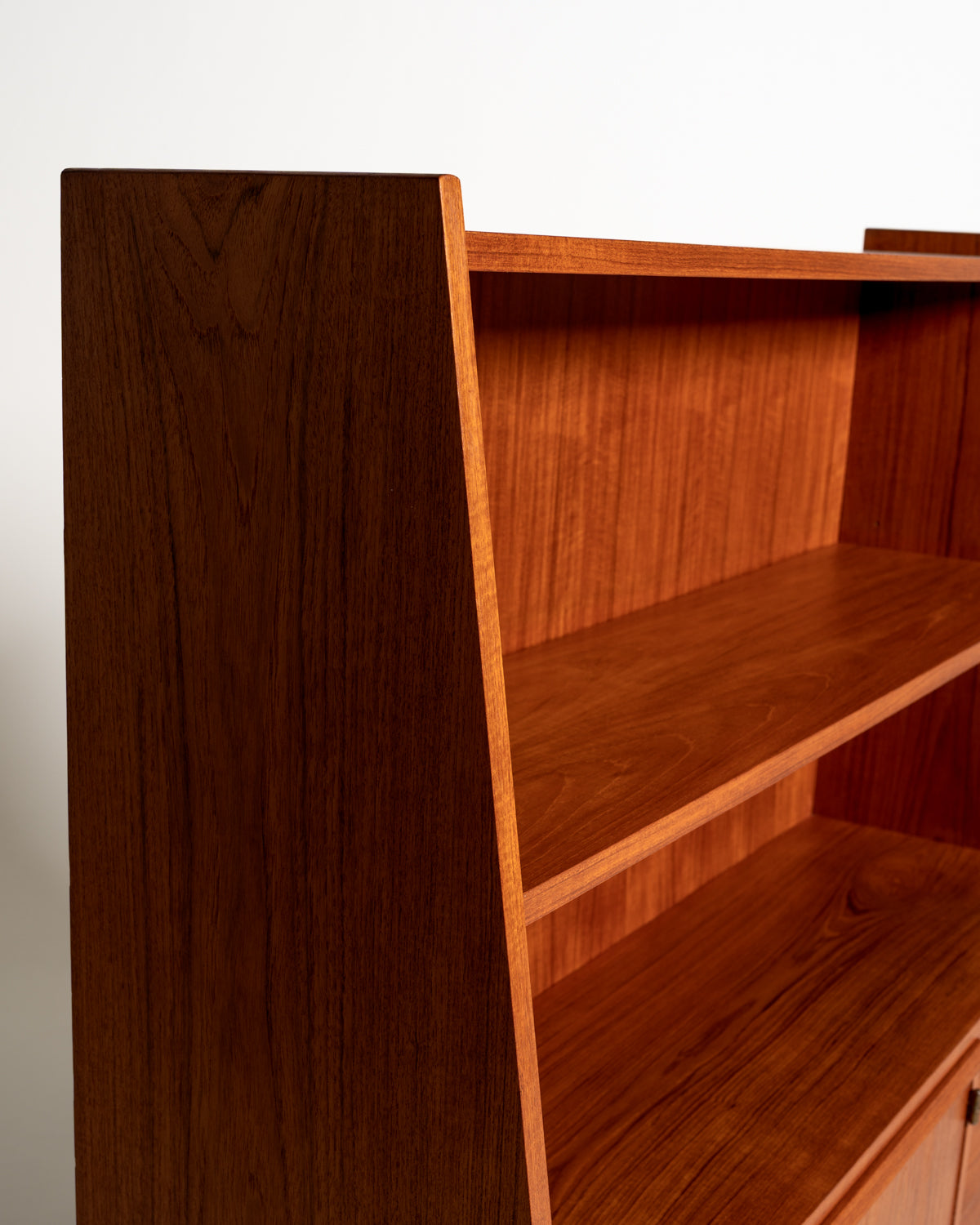 Libreria in teak con scrivania estraibile, Svezia, anni ’50/’60
