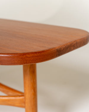 Tavolino in teak e rovere di Yngve Ekström per Westbergs Möbler, Svezia, anni ’50