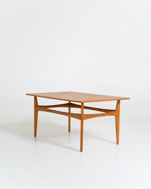 Tavolino in rovere di Karl-Erik Ekselius per JOC, Svezia, anni ’50