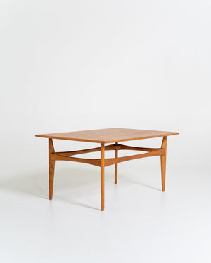 Tavolino in rovere di Karl-Erik Ekselius per JOC, Svezia, anni ’50