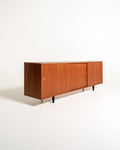 Sideboard danese in teak con tre ante, anni ’60/’70