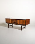 Sideboard scandinavo in palissandro e rovere, anni '60