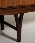 Sideboard scandinavo in palissandro e rovere, anni '60