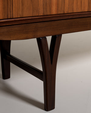 Sideboard scandinavo in palissandro e rovere, anni '60