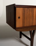 Sideboard scandinavo in palissandro e rovere, anni '60