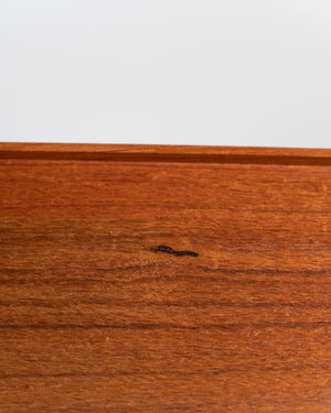 Tavolino da lettura regolabile in teak e metallo cromato, Scandinavia, anni '50/'60