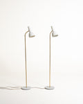 Coppia di lampade da terra modello “2008 L” di Schmidt's Lampedesign, Danimarca, anni '60