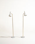 Coppia di lampade da terra modello “2008 L” di Schmidt's Lampedesign, Danimarca, anni '60