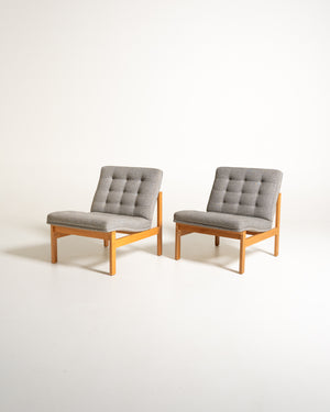 Coppia di poltrone “Moduline” di Torben Lind e Ole Gjerløv-Knudsen per France & Søn, Danimarca, anni ’60