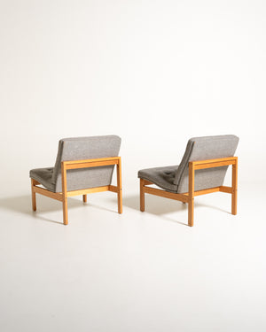 Coppia di poltrone “Moduline” di Torben Lind e Ole Gjerløv-Knudsen per France & Søn, Danimarca, anni ’60