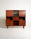 Highboard danese in teak con vano bar