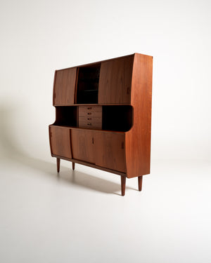 Highboard danese in teak con vano bar